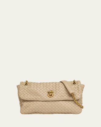Bottega Veneta Madison Intrecciato Leather Shoulder Bag