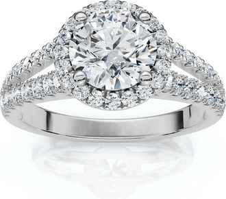 Pompeii3 1 1/5Ct Divine Diamond Engagement Ring 14k Gold or Platinum Lab Grown