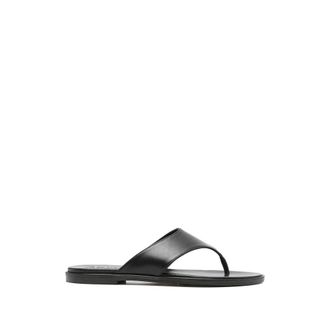 Aeyde Flip Flops, female, Black, Size: 6 US Amaya Flat Sandals