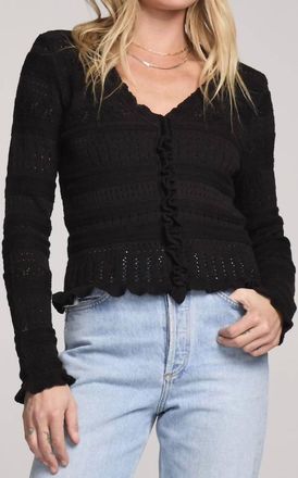 Saltwater Luxe Marlow Cardigan Sweater In Black