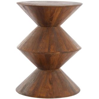 Light & Living Light&living - Mesa Auxiliar Larus Madera De Mango Marr&oacute;n