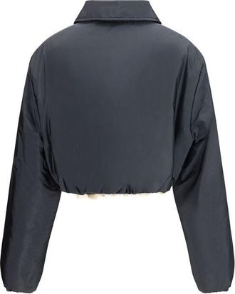 Miu Miu Recycled Polyamide Shell Jacket - Gray