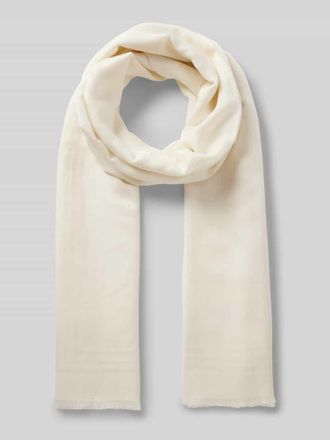 HUGO BOSS Schal aus Modal-Baumwoll-Mix Modell Anyta in Offwhite, Gr&ouml;&szlig;e 1