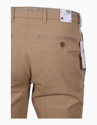 Brax Mens Brax Felix C Cotton Trouser Stone - Cream - Size: 32