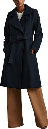 Reiss Rae Mid Length Belted Wool & Cashmere-Blend Coat