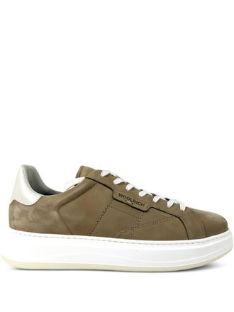 Woolrich Beige Lace Up Sneakers