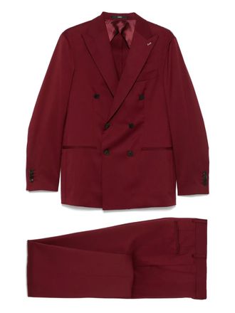 SAPIO wool suit - men - Cupro/Wool - 50 - Red