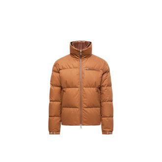 Moncler Moncler Isenviel Cotton Poplin Short Down Jacket, Men, Brown, Size: 0