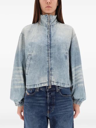 Diesel Giacca in cotone con zip - Blu
