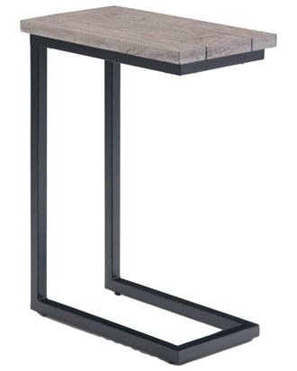 Simpli Home Skyler 18In Solid Mango/Metal Industrial C Side Table