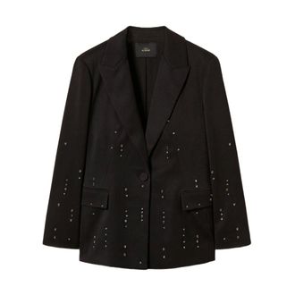 Twinset Blazers, female, Black, S, Black Jacket Set for Women