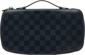 Louis Vuitton Damier Cobalt Navy Pvc Leather Long Wallet (Bi-Fold) (Pre-Owned)