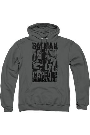 Gildan Batman Caped Crusader Adult Pull Over Hoodie / Hooded Sweatshirt