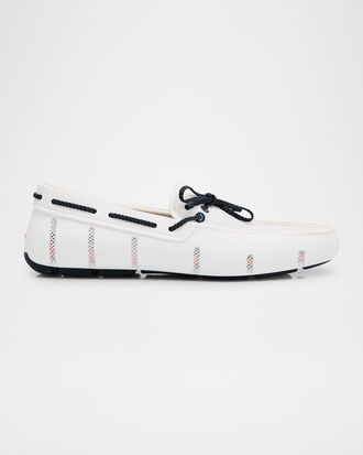 Swims Men & apos;s Braided Lace Mesh Loafers