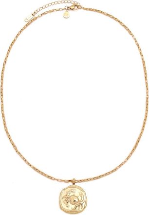 Petit Moments Horoscope Charm Necklace in Gold-Cancer at Nordstrom