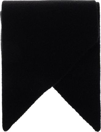 STUDIO NICHOLSON Wool Scarf Noack - Dames - Accessoires - Zwart - Maat: ONE Size Wol