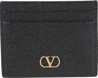 Valentino Garavani VLogo Signature Kaarthouder - Dames - Portefeuilles - Zwart - ONE Size - Leer - Accessoires