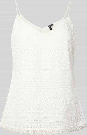 Vero Moda Relaxed Fit Trägertop aus Baumwoll-Mix Modell HONEY in Weiss, Größe XS