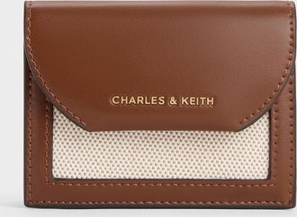 Charles & Keith Enola Canvas Small Wallet