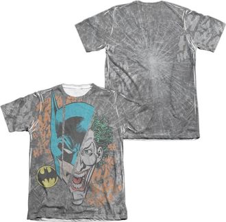 Gildan DC Comics Broken Visage (Front/Back Print) Adult 65/35 Poly/Cotton Short Sleeve Tee / T-Shirt