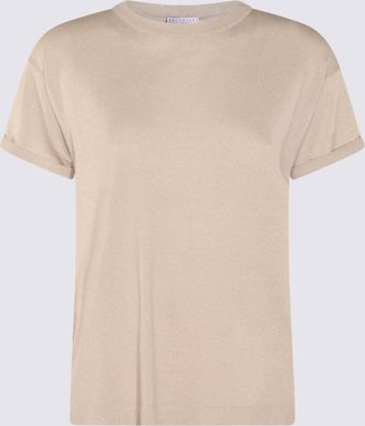 Brunello Cucinelli Beige Cotton Knitwear