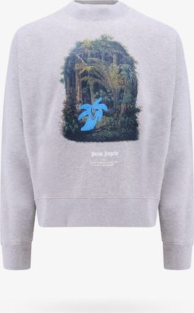Palm Angels Felpa in cotone organico con stampa hunting in the forest - PALM ANGELS - gender_Man