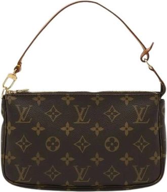 Louis Vuitton Pre-owned Shoulder Bags, female, Brown, Size: ONE SIZE Pre-owned Pochette Accessoires Monogram Accessory Pouch