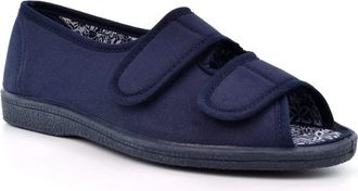 Generic Womens Wide Fit Slippers Ladies Peep Toe Shoes Ladies Wide Fit Shoes Womens Open Toe Slippers Ladies Touch Fasten Shoes Womens Touch Fastening Slipper