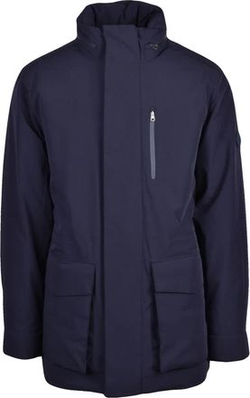 GANT Midlength Dark Blue Parka With Removable Vest And Functional Pockets