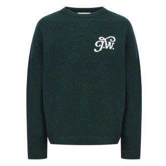 Jack Wills Heren Signature Crew Neck Sweatshirt (Pine)