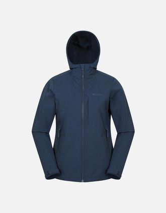 Mountain Warehouse Womens Mountain Warehouse Womens/Ladies Retreat Packable Soft Shell Jacket - Navy - Size: 18