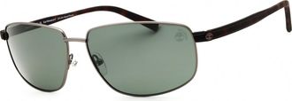 Timberland TB9325 09R Shiny Gunmetal/Green Polarized