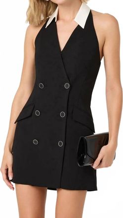 Astr Perah Mini Dress In Black