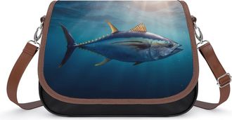 Generic Tuna Fish in Ocean Fashion Womens Crossbody Bags Novelty Handbag Shoulder Bag Purse