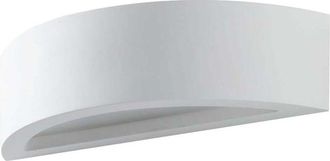 Oresteluchetta Aplique De Pared Moderna De Yeso Blanco Minimalista 30cm Tony