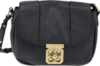 Chlo&eacute; Pre-owned Cross Body Bags, female, Black, Size: ONE SIZE Pre-owned Leather Crossbody Bag