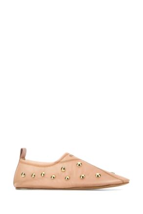 Chlo&eacute; Womens Rita Ballet Flat Beige Nylon