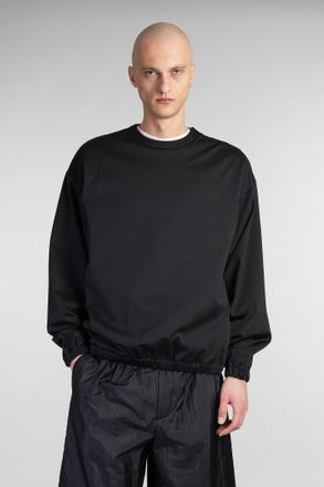 Jil Sander Sweatshirt In Black Cotton