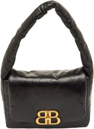Balenciaga Pre-owned Shoulder Bags, female, Black, Size: ONE SIZE Pre-owned Vintage Shoulder Bag