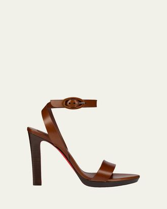 Christian Louboutin 120mm Fanny Leather Sandals