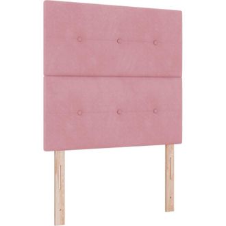 vidaXL vidaXL LED Headboard Pink 80 cm Velvet