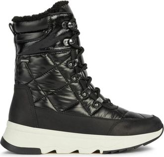 Geox Zwarte Enkellaarsjes voor Vrouwen - Dames - Veterlaarzen - Zwart - 38 EU - Schoenen