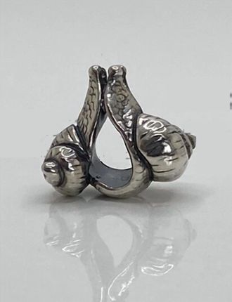 Trollbeads Womens Snails In Love Bead In Silver