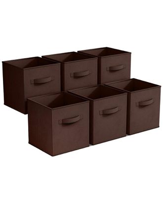 Sorbus 11In 6 Pack Foldable Storage Cubes