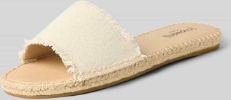 Espadrij Sandalette mit Fransen Modell PLAGE in Offwhite, Gr&ouml;&szlig;e 36