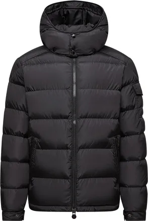 Moncler Moncler Maya Matte Short Down Jacket, Men, Black, Size: 0