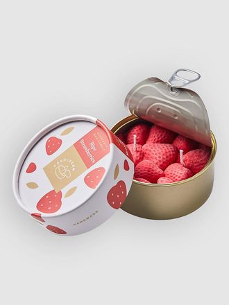 Candle Hand Ripe Strawberries Can Kaars rood