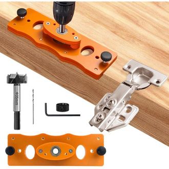 OEM Plantilla De Perforaci&oacute;n Para Bisagras De 35 Mm, Plantilla Para Bisagras, Para Puertas Y Armarios De Madera, Herramienta Para Trabajar La Madera - Cre