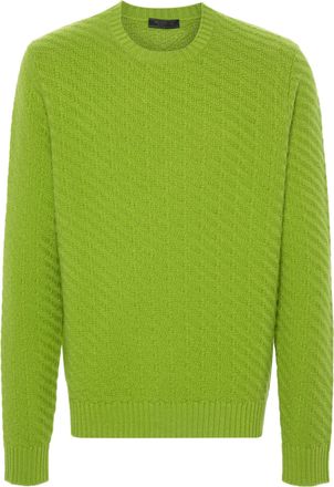 Prada Geribbelde gebreide trui van Prada