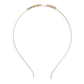 Red Valentino Hair Accessories, female, Yellow, Size: ONE SIZE Metal Headband